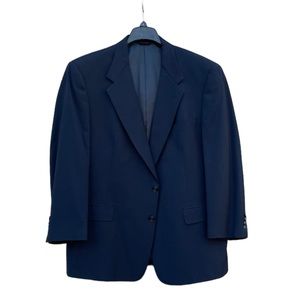 Pure Virgin Wool Sports Coat. Mens Hart Schaffer & Marx. Navy Size 46 Regular.